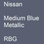 Preview: Nissan, Medium Blue Metallic, RBG.